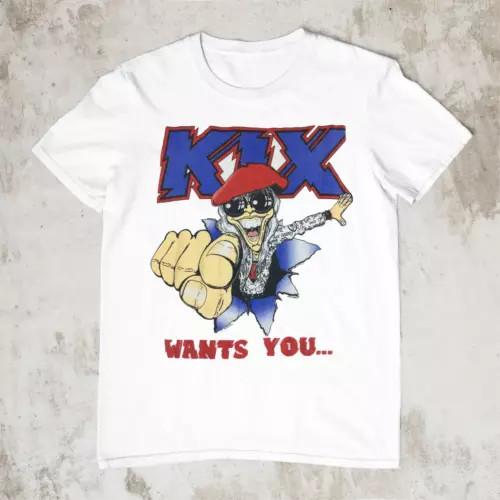 Kix band Футболка Размер S M L 234XL Белый Мужская и Женская Унисекс Футболка