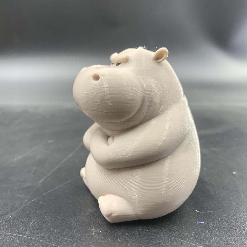 Креативный и сердитый гиппопотам, напечатанный на 3D-принтере, милый и декоративный орнамент для дома