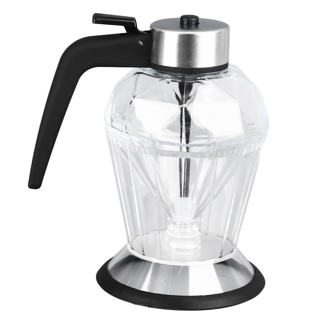 Диспенсер для медового сиропа с подставкой Многоцелевая банка для меда Прозрачный стеклянный контейнер для меда с черпаком