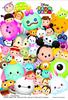 70-piece Jigsaw Puzzle Prism Art Petit Disney [Tsum Tsum] -Lots- (10x14.7cm) [Used]