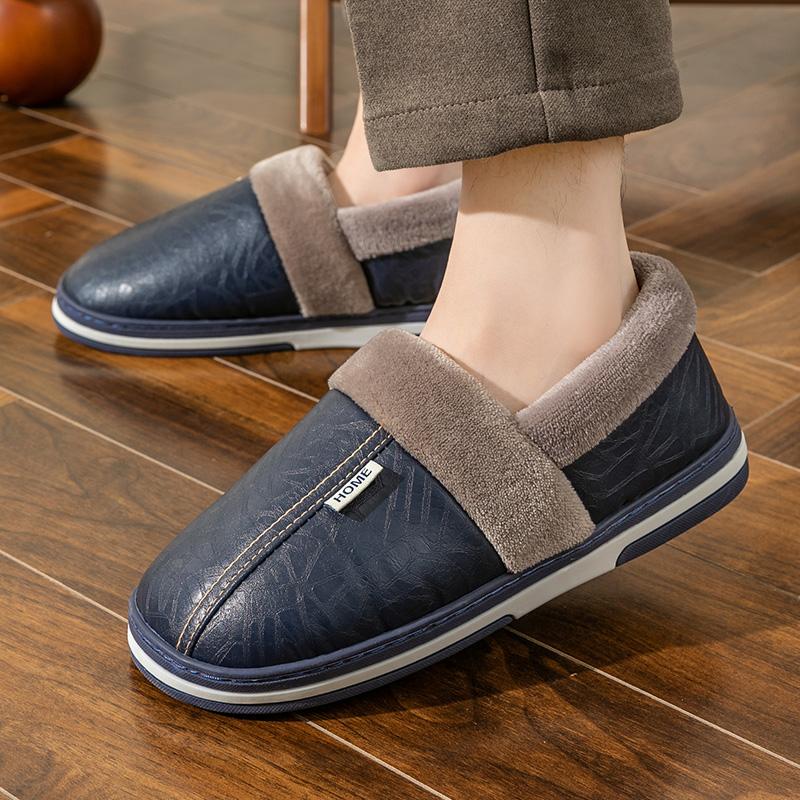 Winter Men's & Women's Warm Slippers House Non-Slip Soft Shoes Home Indoor Fleece Slippers