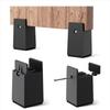 Splint-type Chair Feet Riser Moisture-proof Base Bed Leg Mat  for 10-37 MM Wide Square Furniture