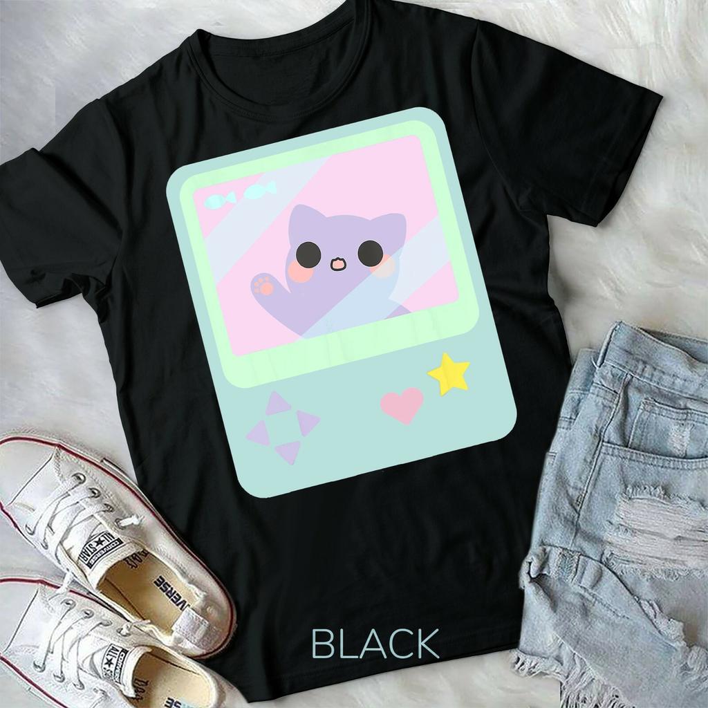Super Kawaii Gamer Cat kitty Pastel Anime Inspired Unisex Form T-shirt