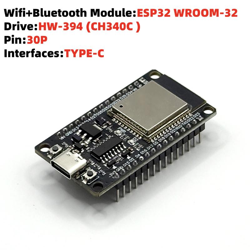 Плата разработки ESP32 Беспроводной модуль WiFi Bluetooth Сверхнизкое энергопотребление Двухъядерный 30-контактный ESP32-32S 32D Для умного дома