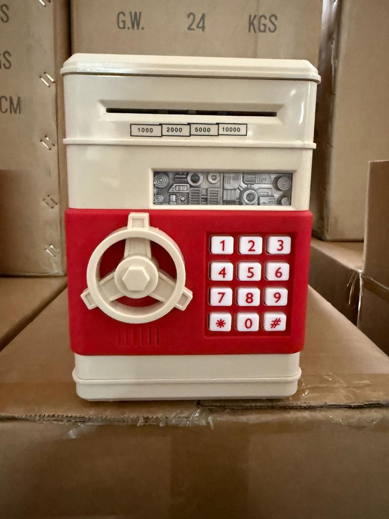 Детский мультяшный кодовый ящик копилка банкомат сейф шкаф музыкальный автоматический копилка для денег машина для внесения игрушки