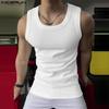 Men Summer U Neck Sleeveless Casual Thin Rib Tank Tops