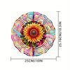 10 Inch Sunflower Wind Spinner 2D Kinetic Metal Hanging Decor with 360 Rotation for Garden Yard Indoor Outdoor Colorful Gift for Women Men