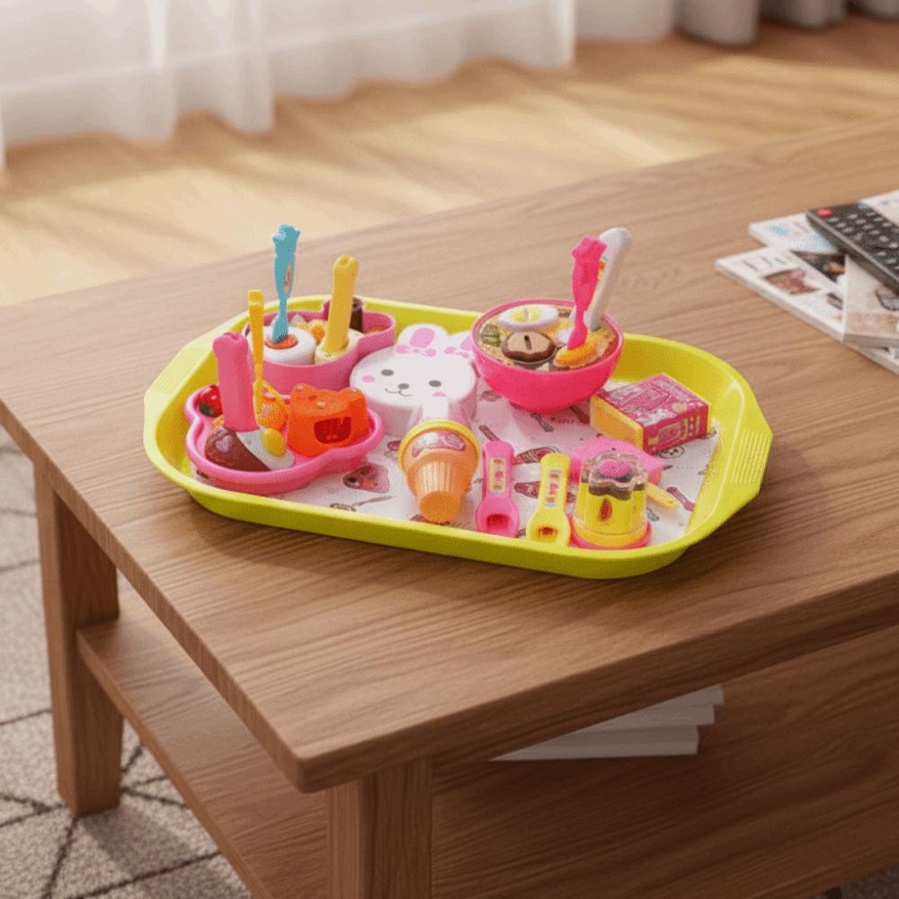 6pcs/set Pretend Play Lunch Box Pudding Toy Simulation Model Play House Toys  Birthday Gift