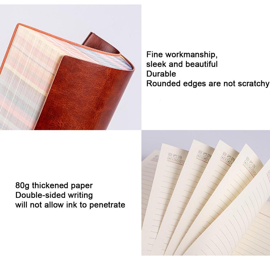 (Возможна гравировка логотипа) Цветной студенческий блокнот формата А6/А5/В5, кожаный деловой блокнот, журнал встреч, дневник, внутренняя страница с подкладкой, справочник