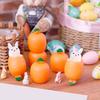 Carrot Bunny Squeeze Toy Easter Sensory Squeeze Toy Stress Relief Carrot Rabbit Fidget Toys