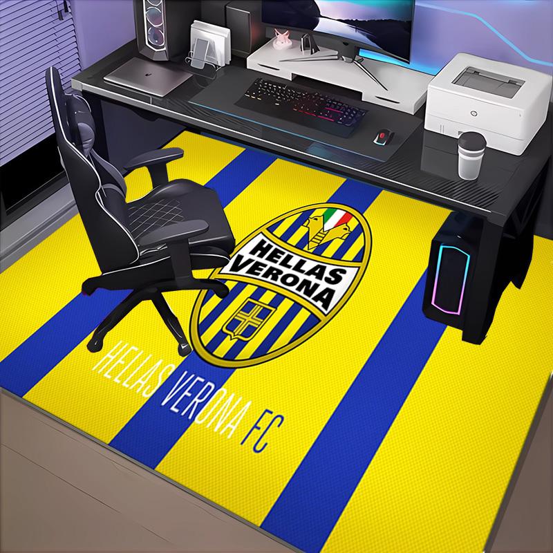 1PC Hellas-Verona Football Club Floor Mat for Living Room, Game Rooms, Office, Bedroom, Office Floor Mat Playful Design, Christmas fan gifts