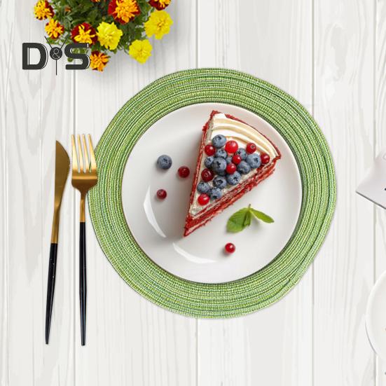 2 шт., набор противоскользящих ковриков для круглого стола, тканые салфетки, обеденный стол, нескользящие подставки для кухни, термостойкие подушечки для чаш, коврики для напитков