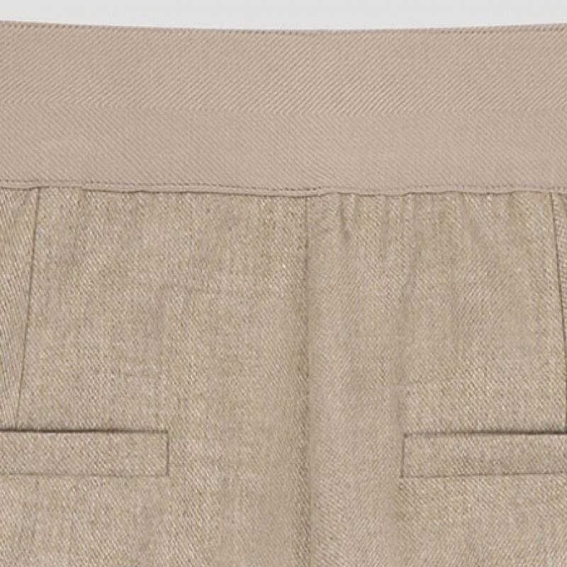 [Она S пропустила] Узкие брюки Bootcut с полосками сзади SwwSlo41040 Я