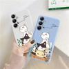 Cat Patterned Soft Silicone Case For Samsung A55 M35 S24 FE Xiaomi Redmi Note 13 Pro iPhone Huawei Honor 200 Realme Camera Protective Shockproof Cover