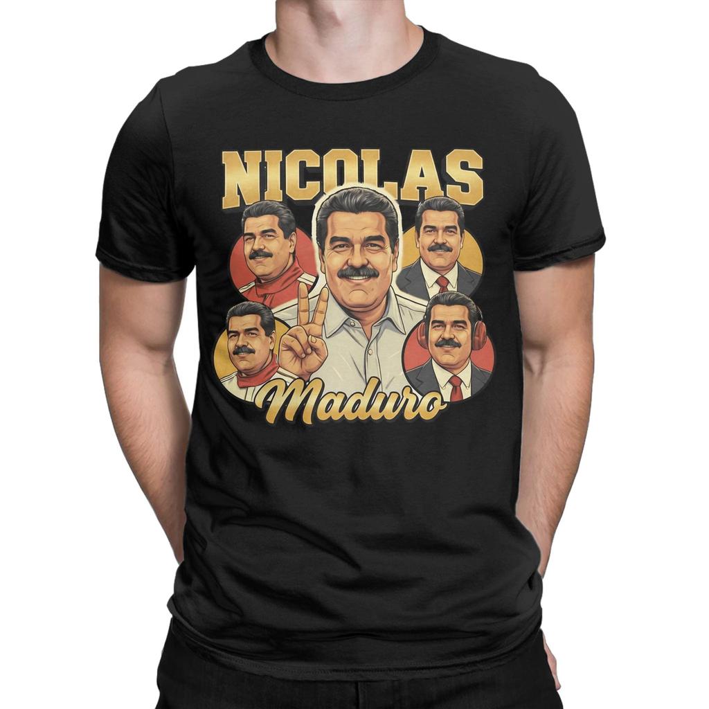 Venezuela Captures onsite Maduro Tshirt 2026 Summer Mens Luxury Fashion Cotton Fun Tshirt Round Neck Street Wear Y2K Gift