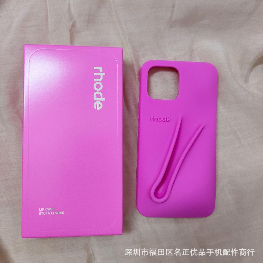 Силиконовый чехол для телефона цвета помады, подходящий для iPhone 11–iPhone 16, обеспечивающий защиту от падений и приятную на ощупь поверхность — стильный подарок для женщин