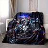 1pc Fantasy Warrior Statue Blanket Soft All Season Throw with Vibrant Design, Perfect for Home, Travel, and Gifts, Ideal for Naps and Camping