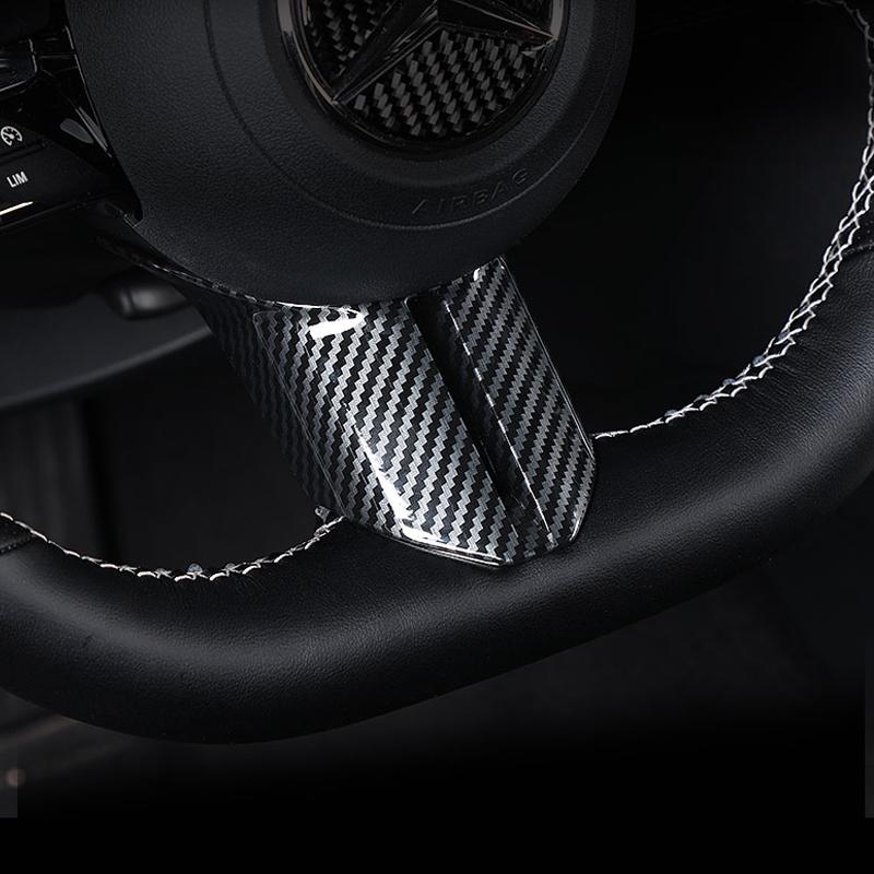 Автомобильный руль с плоским колесом, нижняя U-образная накладка из АБС-пластика для Mercedes Benz CES Class W206 W213 W223