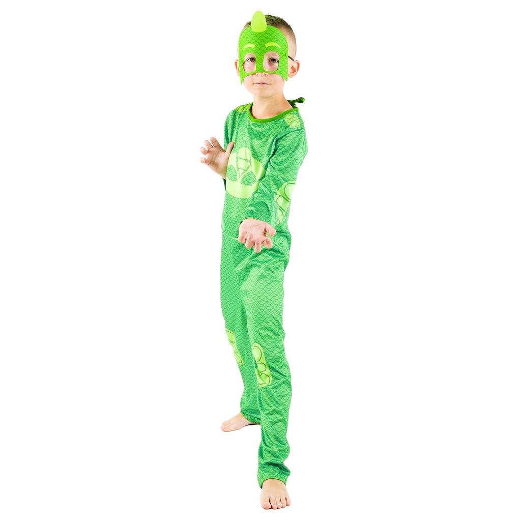PJ Masks costume for carnival, gekko disguise, costume party 12