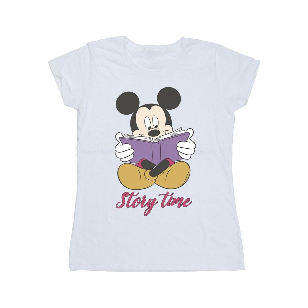 Disney Womens/Ladies Mickey Mouse Story Time Cotton T-Shirt