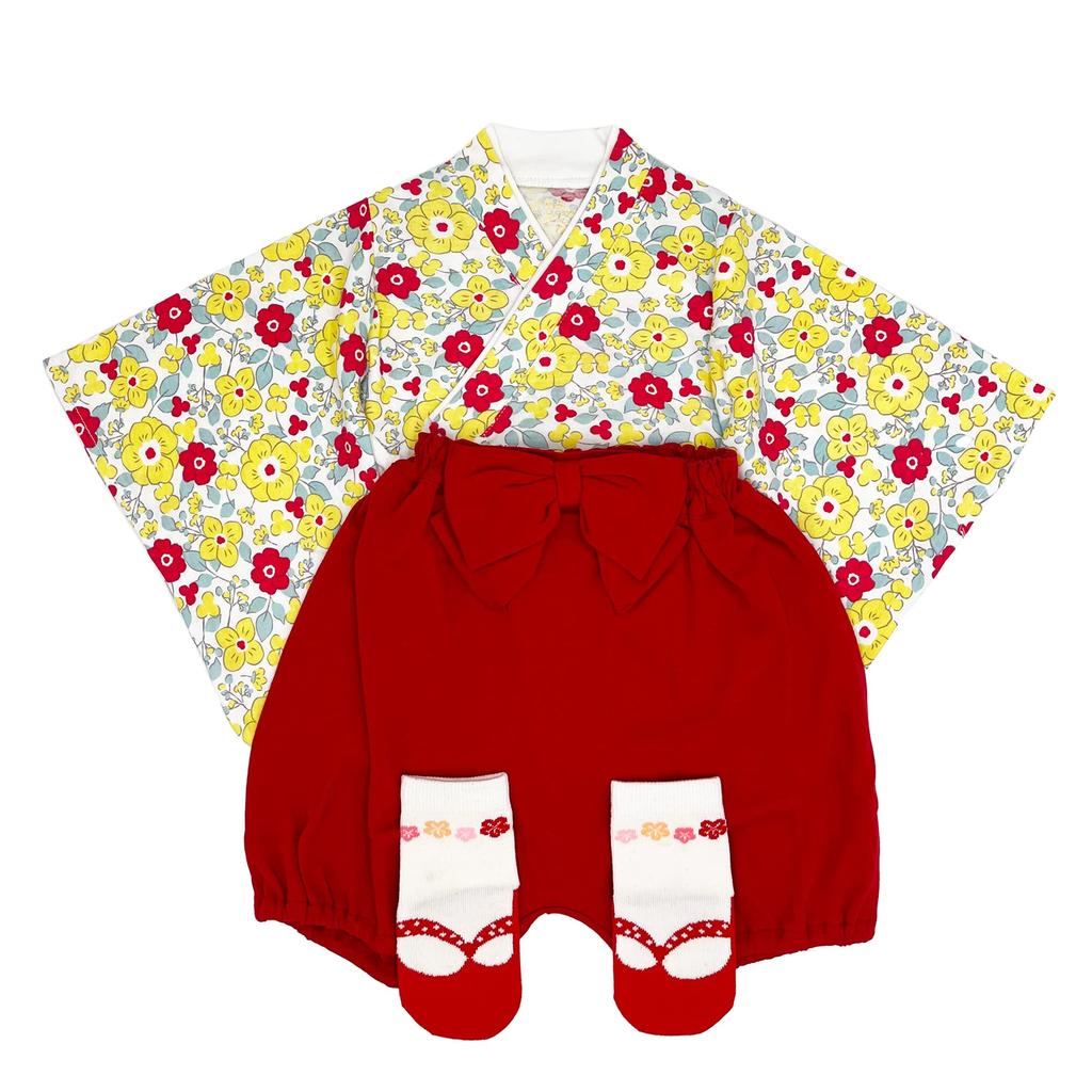 Детские хакама, отдельные носки, комплект, японское кимоно для девочек и мальчиков, 70 см, 80 см, 90 см, комбинезон, детская одежда, детская одежда, посещение святилища, первое, еда, первое