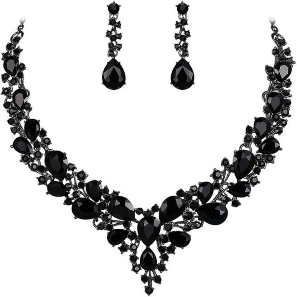 Jewelry Accessories Wedding Jewelry Set Women Necklace Necklace Ear Studs Set Korean Style Earrings