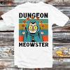 Dungeon Meowster Funny Nerdy Gamer Cat-D20 Dice RPG T Shirt B1288