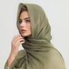 Modal Cotton Muslim Veil Jersey Hijab Scarf Long Muslim Shawl Plain Soft Turban Tie Head Wraps For Women A Headband Shawl Scarf