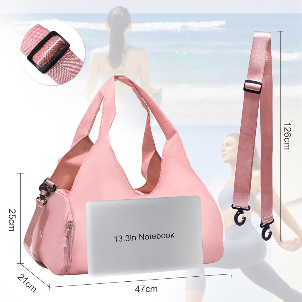 Спортивная сумка Женская сумка для йоги Большая спортивная сумка Дорожная сумка с отделением для обуви Водонепроницаемая сумка для йоги Сумка для плавания и спортзала