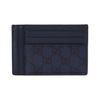 Gucci Ophidia Double G Logo Palladium Tone Accessories Canvas And Leather Card Holder Men Card Holder Blue Dark-Blue 732018-UULBN-4055