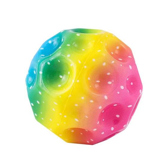Moon Space Bouncy Balls for Kids Unique Sound Effects Jumping Ball LED Light-Up