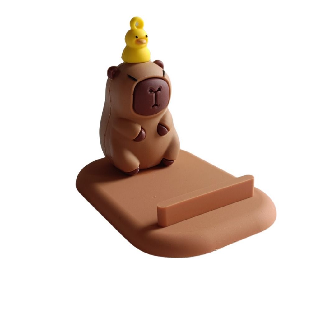 Держатель телефона в виде животного Капибара из ПВХ, настольный кронштейн для мобильного телефона, подставка для телефона в виде дельфина, смартфон