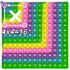 Macaron 12x12 Multiplication Games Pop Fidget Toys, Right Angle Times Chart Board Math Toys Educational Toy for Teachers Girls
