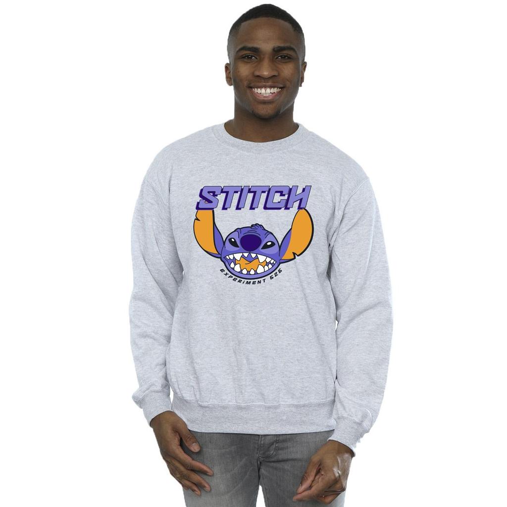 Disney Mens Lilo And Stitch Purple Sweatshirt