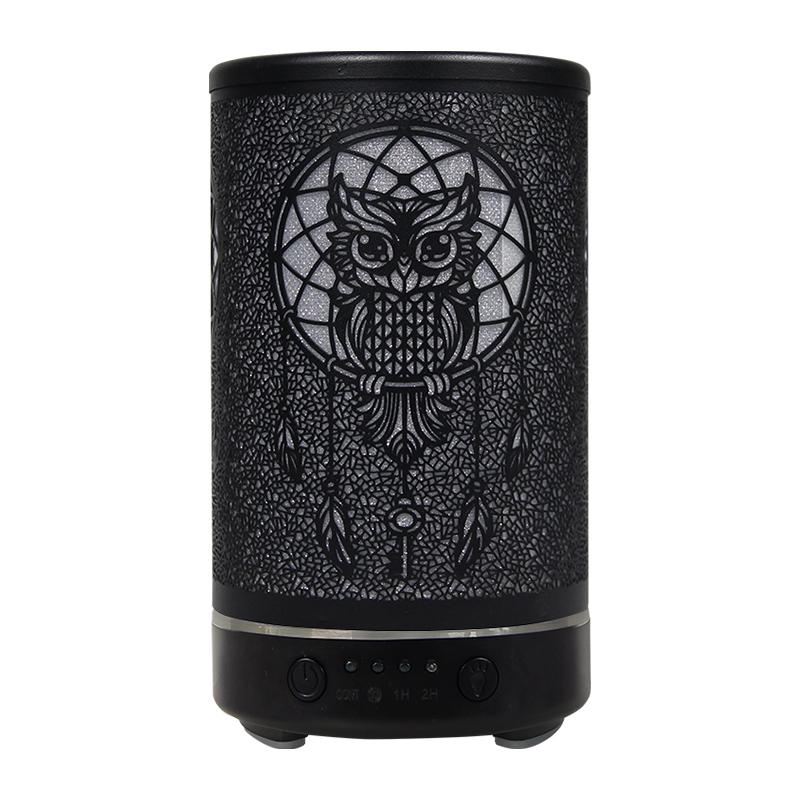 100ml Perfume Aroma Ultrasonic Air Humidifier Timing Function Room Fragrance Diffuser Smart Home Appliance with LED Night Lights