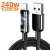 240 Вт USB на Type-C Кабель USB Type-C Быстрая зарядка Зарядные кабели Для MacBook Air iPad Ноутбука iPhone 15 16 Xiaomi iPad Дата-кабель