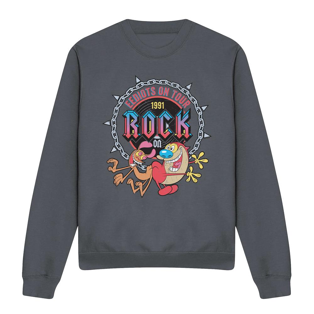 Свитшот унисекс для взрослых Ren & Stimpy Eediots On Tour