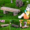 Fairy Garden Park Bench Chair Miniatures Romantic Resin Stool Gift Succulents Bonsai Ornaments