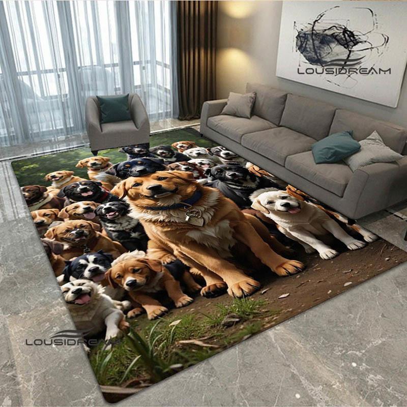 3D Cute dog printed carpet kitchen mats Non -slip carpet outdoor carpets area rug bedroom decor pink room decor birthday gift