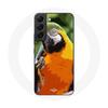 Case for Samsung Galaxy S21 FE Macaws Parrot Orange Green
