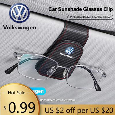 Для VOLKSWAGEN VW Автомобильный Внутренний Солнцезащитный Козырек Держатель для Очков Зажим для Солнечных Очков Для Volkswagen VW Golf Passat Tiguan Polo Touareg Mag