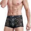Мужские трусы-боксеры с сетчатым принтом, мужские летние прохладные дышащие четырехугольные короткие трусы-боксеры с головкой