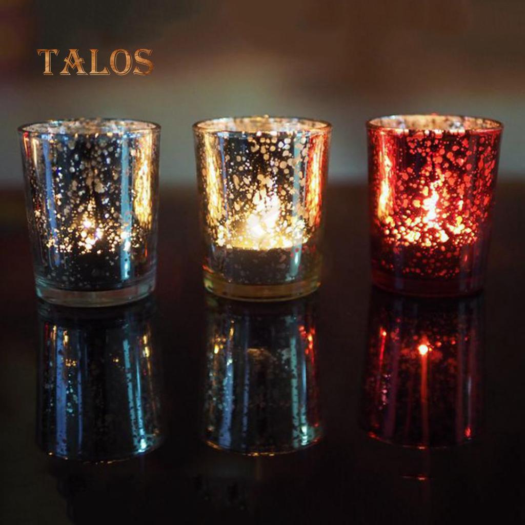 Mosaic Glass Tealight Votive Candle Holder for Wedding Party Bar Home Decor Decoration