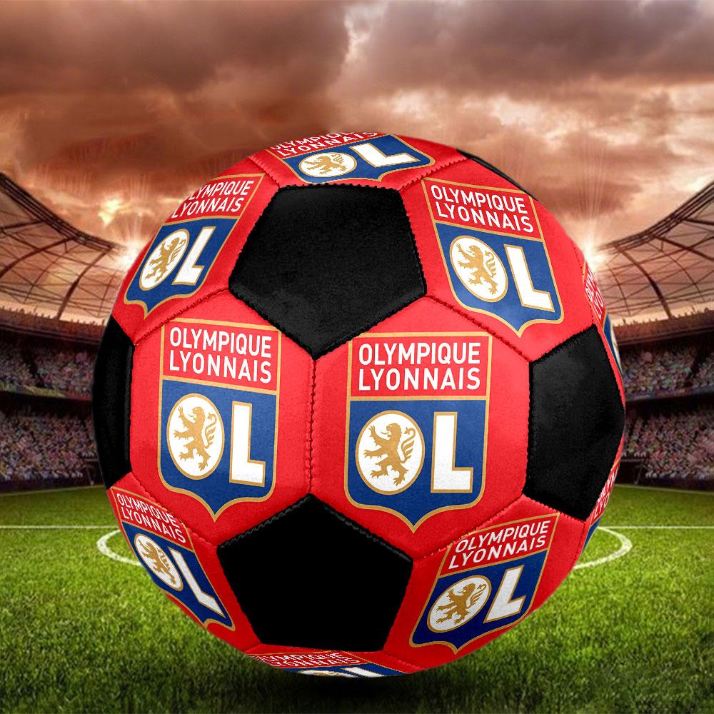 1PC OL size 5 soccer ball PrahaIndoor Soccer Ball Colorful All Ages Machine Stitched PVC Competition Ready Durable High-Bounce
