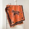 Retro Horse Scarf Shawl Dual-purpose Women's Autumn and Winter New Warm Thickened Jacquard Outer Scarf