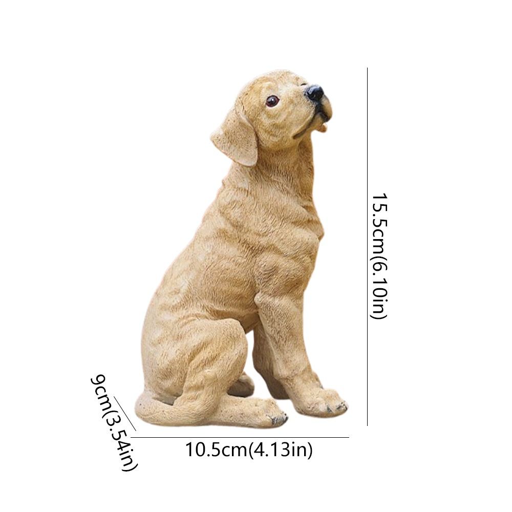 Поделки из смолы Статуэтка маленькой собаки Ручная работа Статуэтка щенка Украшение для дома, офиса, стола