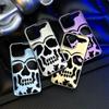 Cool Hollow 3D Skull Phone Case for iPhone 11 13 12 14 Pro Max 14 Plus 12 Pro 13 Pro 13 Pro Max 14 Plating Gothic Skeleton Design Shockproof Cover