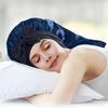 Long Satin Bonnet with Tie Band Double Layer Women Sleeping Bonnet