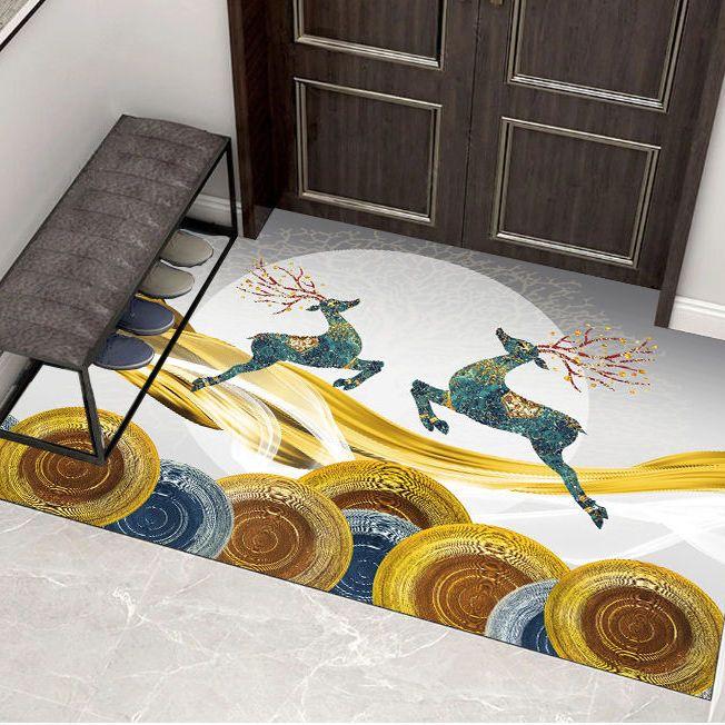 Входной коврик Напольные коврики Нескользящая основа Резиновый Приветственный придверный коврик Коврик для ванной комнаты Кухонный коврик