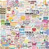 100 New Spanish Inspirational Graffiti Stickers Decorate Guitar Notebook Suitcase DIY Waterproof